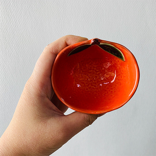 일본 유자 쁘띠종지-오렌지